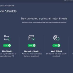 Avast Premium Security 2022 - Scudi centrali