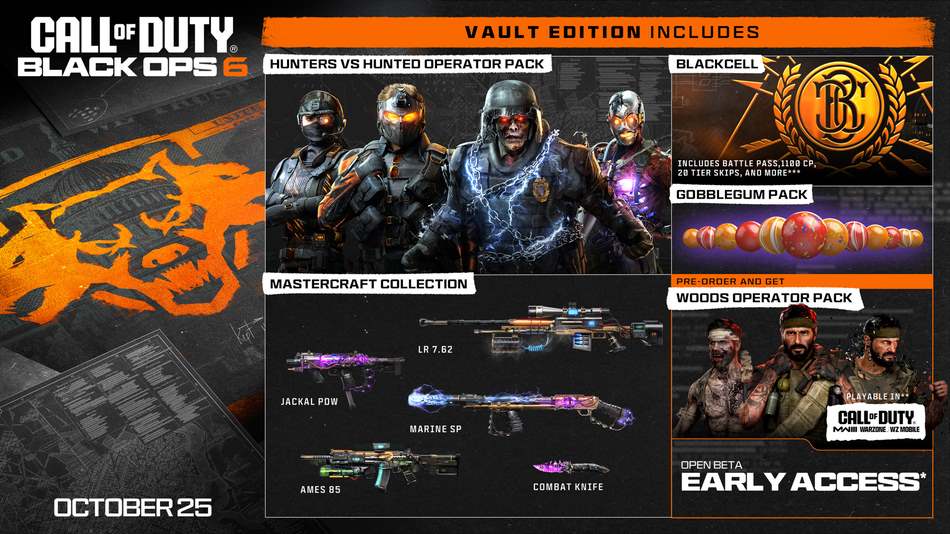 Call Of Duty: Black Ops 6 Vault Edition contenuti