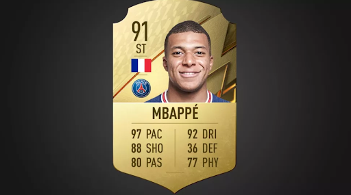 Mbappe FIFA 22 valutazione