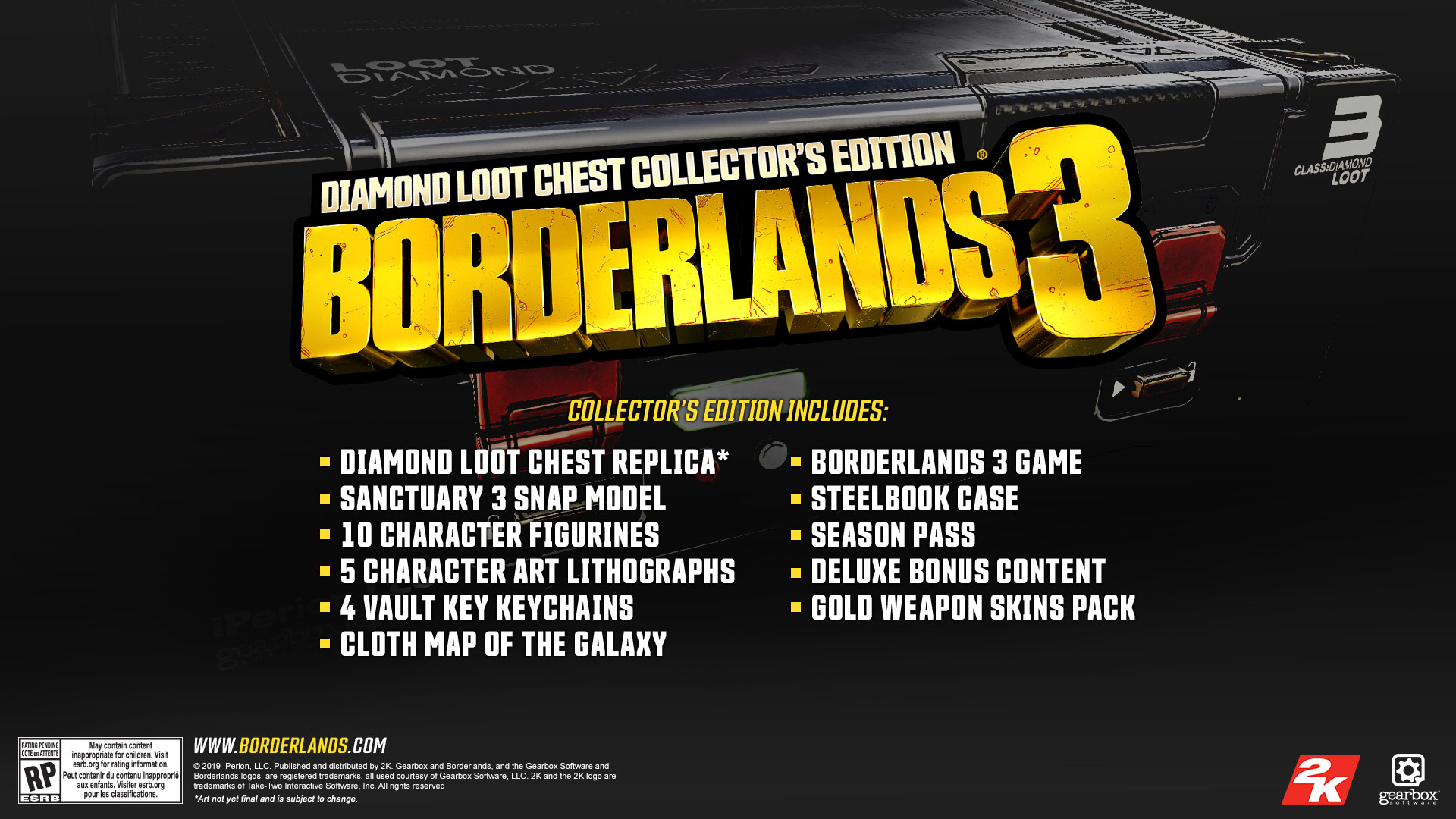 Borderlands 3 Diamond Loot Chest Collector's Edition