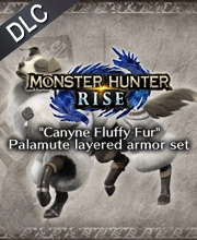 Monster Hunter Rise Canyne Fluffy Fur Palamute layered armor set