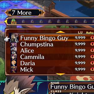 Disgaea 7 Vows of the Virtueless - Statistiche Bingo