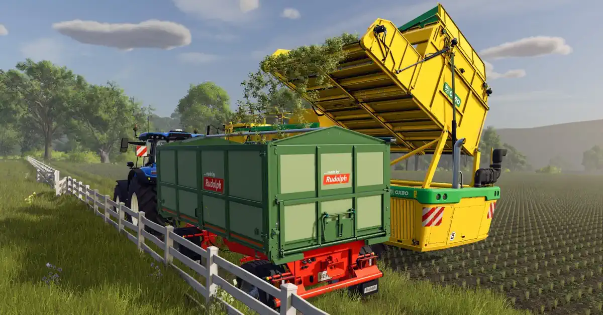 Farming Simulator 25 Récolte de haricots verts