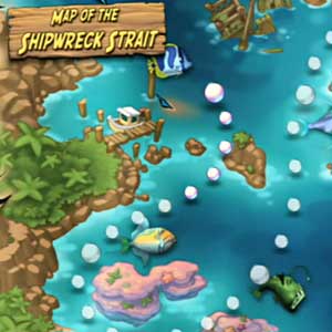 Feeding Frenzy 2 - Mappa dello Stretto Naufragio