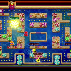 PAC-MAN Mega Tunnel Battle Chomp Champs Labirinto sulla Spiaggia