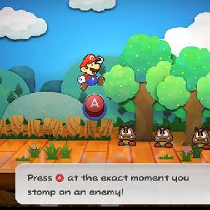 Paper Mario The Thousand-Year Door Calpestare Goomba