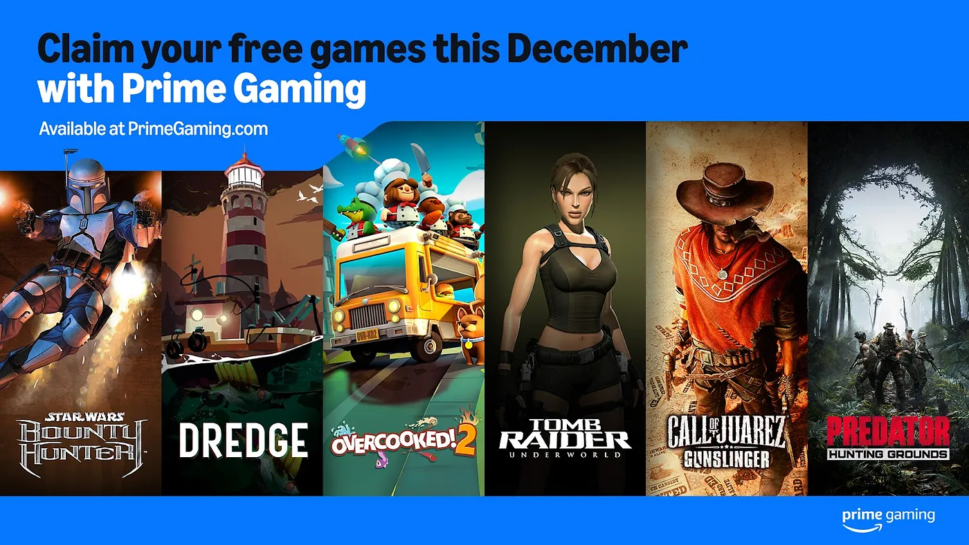 Prime Gaming Free Games December