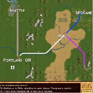 Rails Across America - Mappa