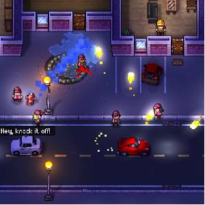 Streets of Rogue 2 - Lancio di fiamme sulle auto