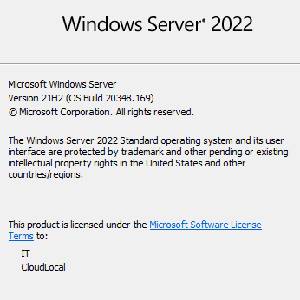 Windows Server 2022 - Informazioni su Windows